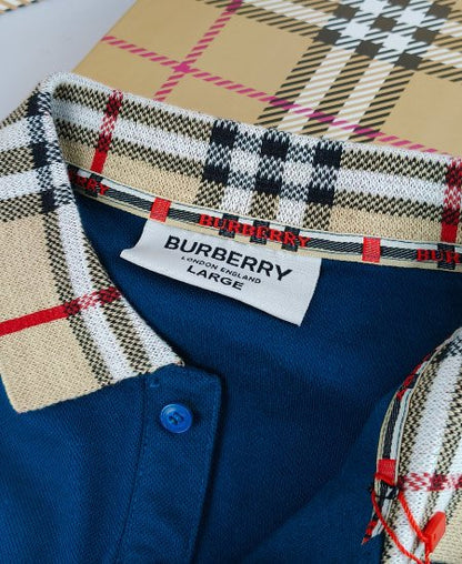 Burberry Ocean Blue Polo Shirt