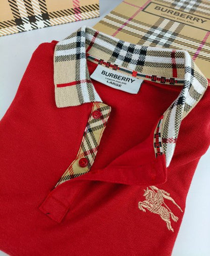 Burberry Red Polo Shirt