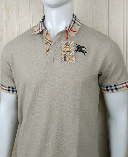 Burberry Stone Gray Polo Shirt P1