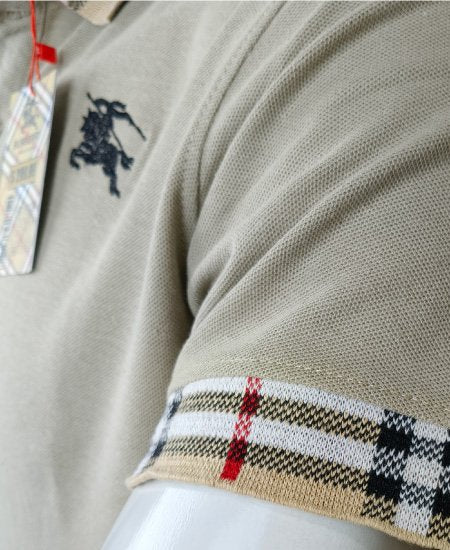 Burberry Stone Gray Polo Shirt P1