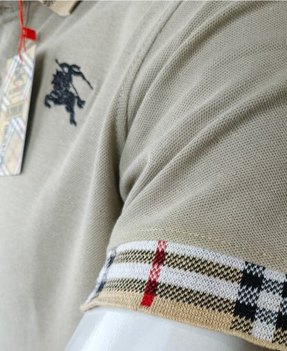 Burberry Stone Gray Polo Shirt P1