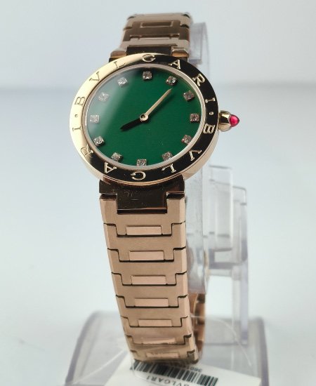 Bvlgari Watch Ref103202 Rose Gold Olive Green