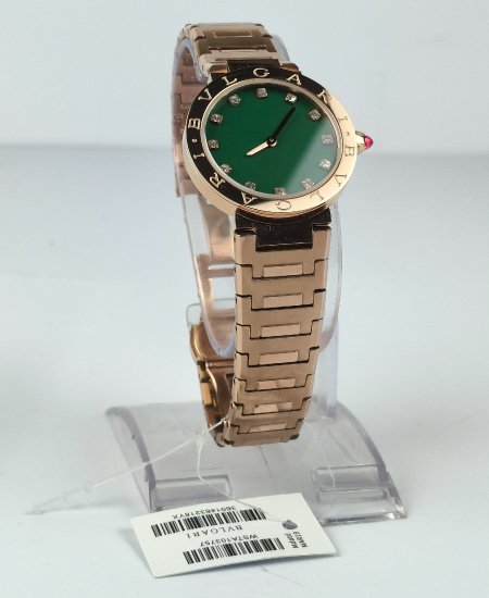 Bvlgari Watch Ref103202 Rose Gold Olive Green
