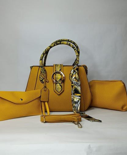 CD handbags 3Pc Mustard