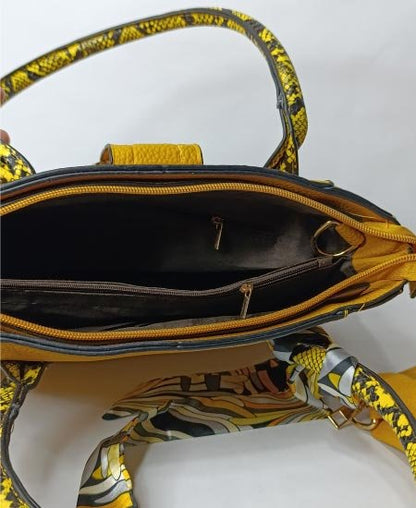 CD handbags 3Pc Mustard