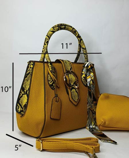 CD handbags 3Pc Mustard