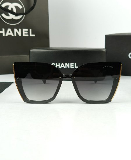 CHANEL Sunglasses Black CHN016