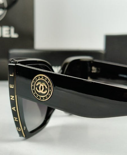CHANEL Sunglasses Black CHN016