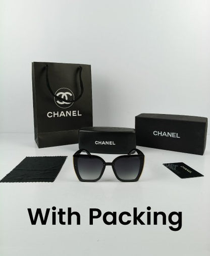 CHANEL Sunglasses Black CHN016