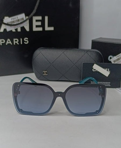 CHNL Green Teardrop Big Sunglasses-CHN01