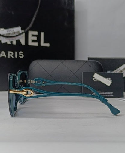 CHNL Green Teardrop Big Sunglasses-CHN01