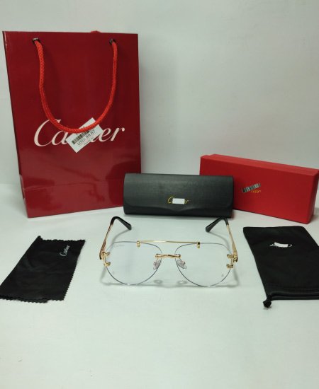 Cartier Gold Aviator Power Glasses Frame-CRT22