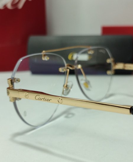 Cartier Gold Aviator Power Glasses Frame-CRT22
