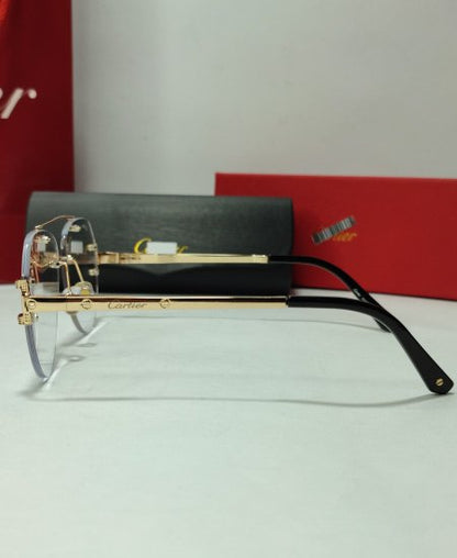 Cartier Gold Aviator Power Glasses Frame-CRT22