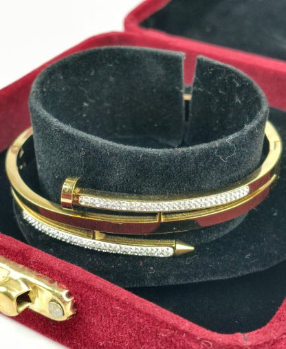 Cartier Crystal Nail Bracelet and Bangles Jewelry