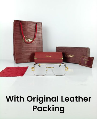 Cartier Golden Black Power Glasses Frame-CRT52
