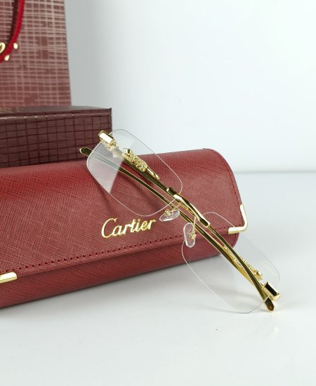 Cartier Golden Leopard Power Glasses Frame-CRT51