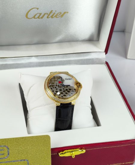 Cartier La Panthère de Cartier Ladies Black Strap Collector Watch