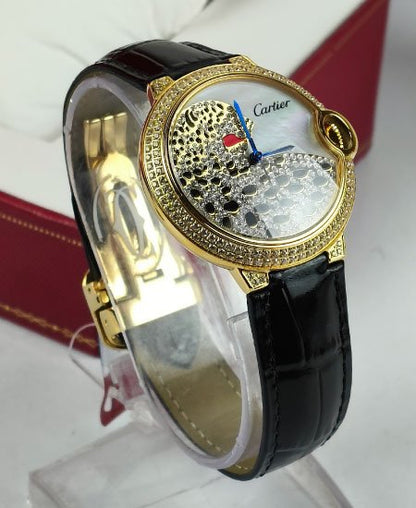 Cartier La Panthère de Cartier Ladies Black Strap Collector Watch