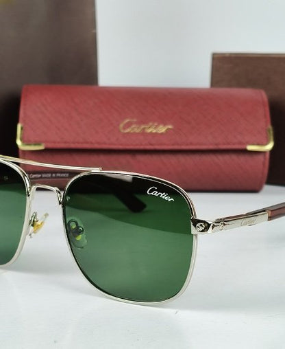 Cartr Luxury Air Force Sunglasses Silver CRT27