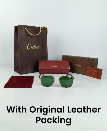 Cartr Luxury Air Force Sunglasses Silver CRT27