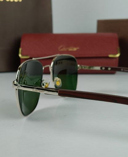 Cartr Luxury Air Force Sunglasses Silver CRT27