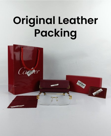 Cartier Golden Leopard Power Glasses Frame-CRT51
