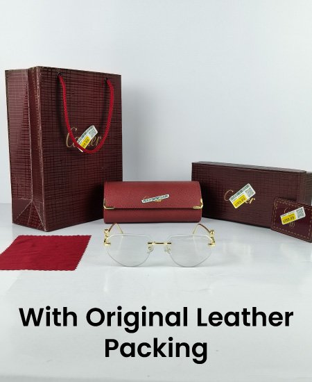 Cartier Power Glasses Golden Iconic Leopard