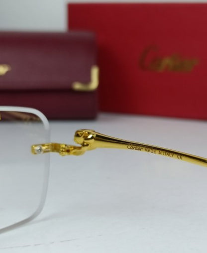 Cartier Power Glasses Leopard