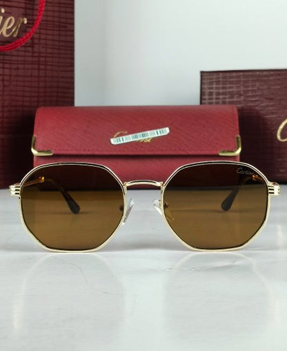 Cater Sunglasses Retro Golden Brown CRT47