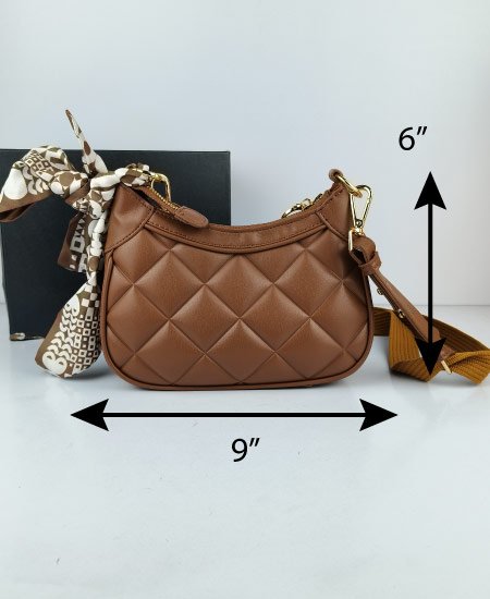 Charles and Keith Moon Face Brown Handbags