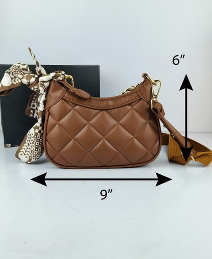Charles and Keith Moon Face Brown Handbags
