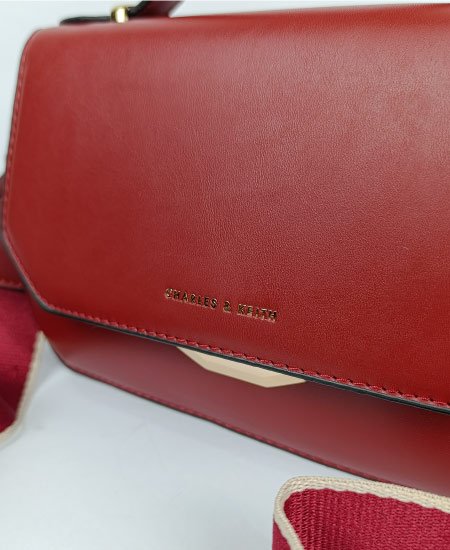 Charles and Keith Red Handbags