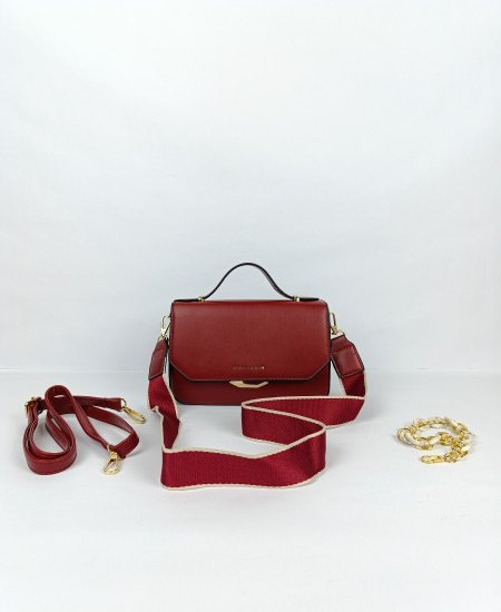 Charles and Keith Red Handbags