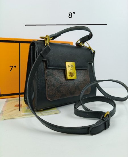 Coach Lana Shoulder Black Handbag