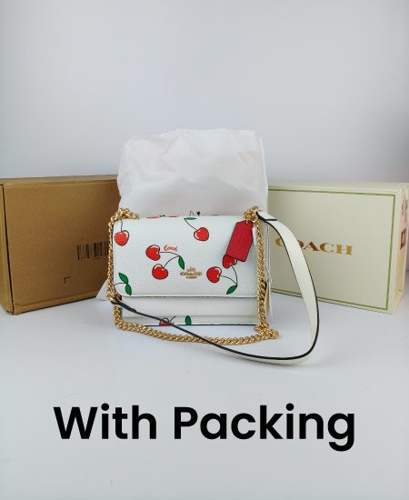 Coach Mini Klare Crossbody With Heart Cherry Print