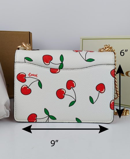 Coach Mini Klare Crossbody With Heart Cherry Print