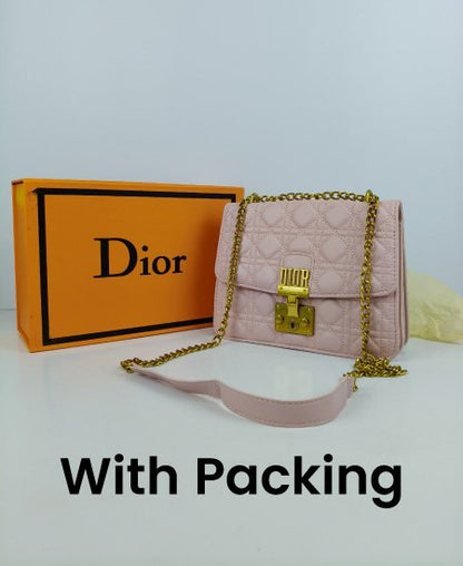 DIOR Coffee Pink Handbag