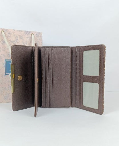 Dior Ladies Wallet Chocolate Brown