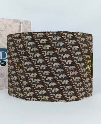 Dior Ladies Wallet Chocolate Brown