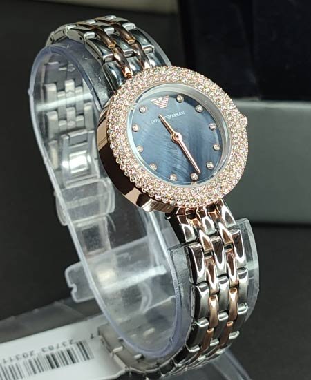 Emporio Armani Women Watch Black AR11355 Two Tune