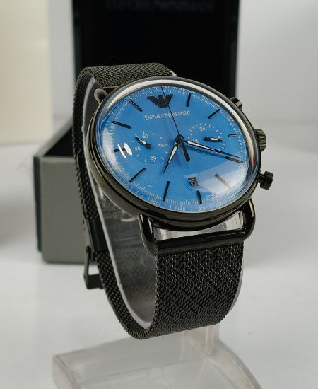 Emporio Armani Aviator Analog Blue Dial Men's Watch-AR11201