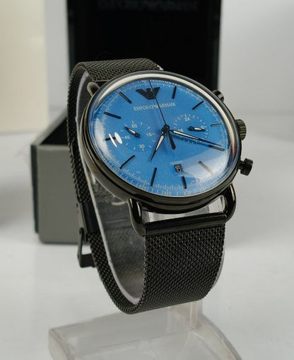Emporio Armani Aviator Analog Blue Dial Men's Watch-AR11201