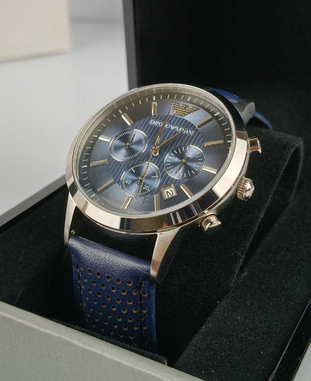 Emporio Armani Blue Dial Blue AR2473