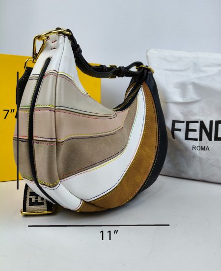 Fendi Grigio Multicolor Handbag
