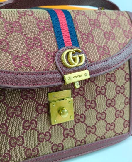 GUCCI Wine Red Handbag