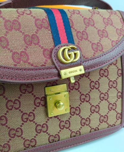 GUCCI Wine Red Handbag