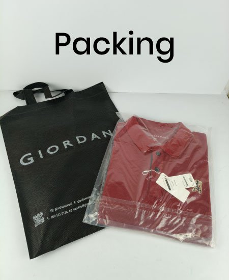 Giordano Polo Shirt Mehroon Small Logo