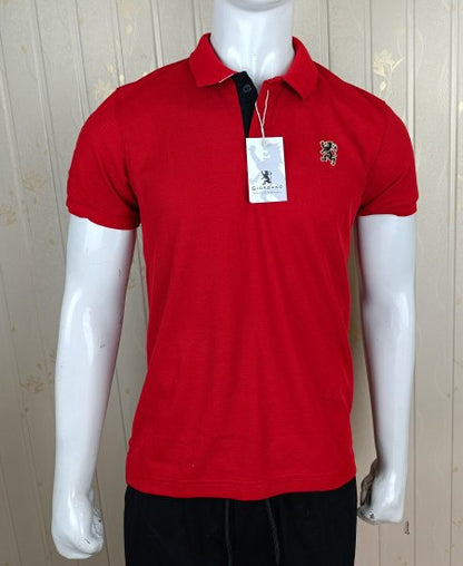 Giordano Polo Shirt Red Small Logo
