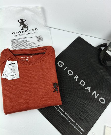 Giordano Red Oxide Sweatshirt 3D Logo